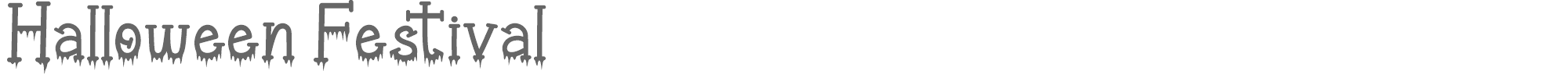 Halloween Festival Halloween Festival.ttf font preview
